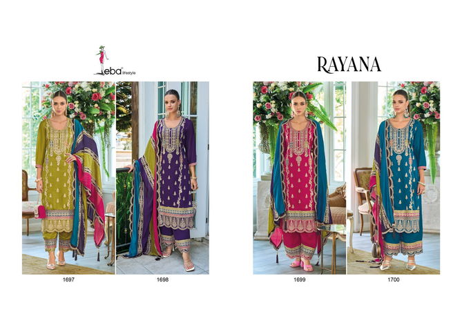 Rayana By Eba Chinon Embroidery Salwar Kameez Wholesale Price In Surat